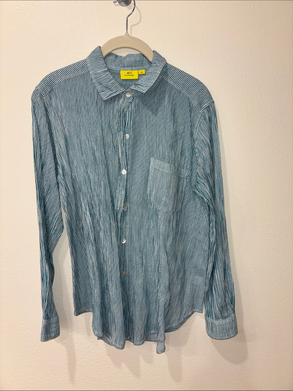 Roller Rabbit Light Blue & White Striped Button-Down Shirt